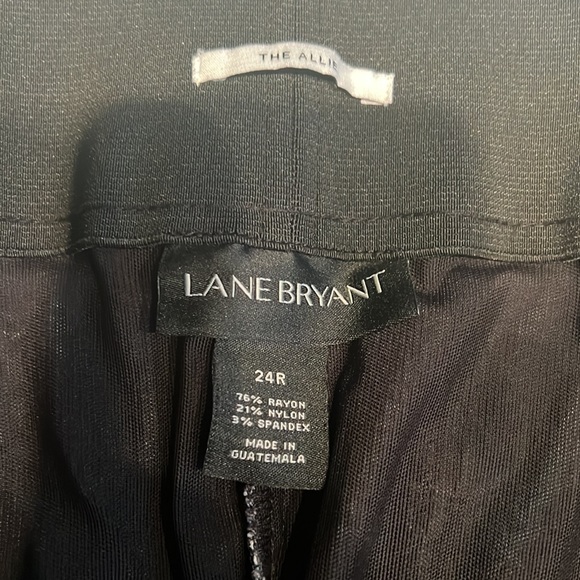 Lane Bryant Allie Floral Ankle Pants Size 24R Black - Picture 5 of 8